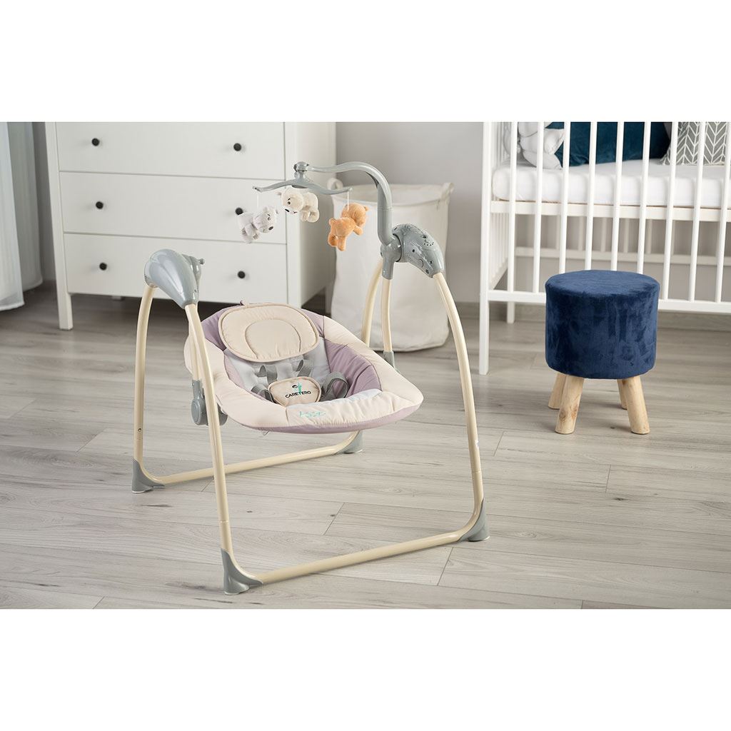 Gyerek hintáztató CARETERO LOOP beige