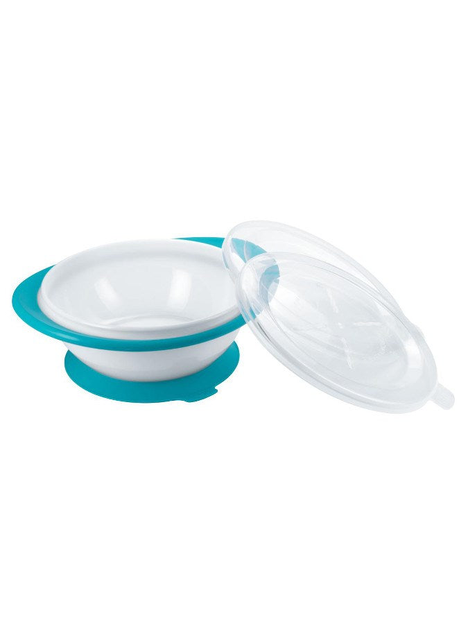 Gyermek tál tapadókorongal Easy Learning NUK türkiz