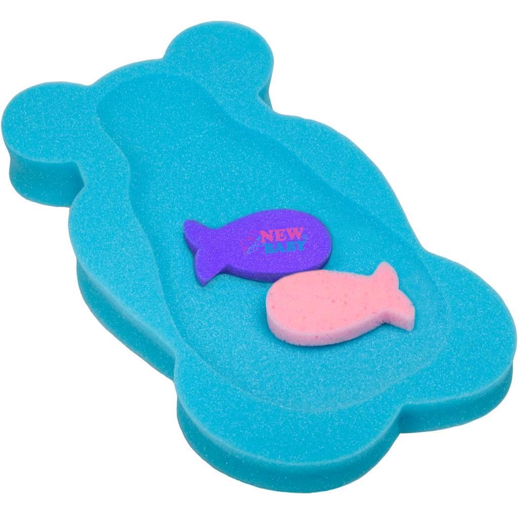 Hab alátét maxi New Baby BASIC medve kék