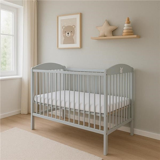 Gyermek kiságy Drewex Róka világos szürke