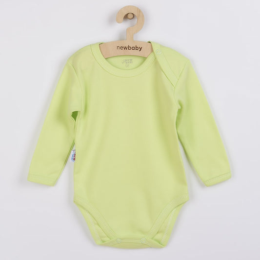 Baba hosszú ujjú body New Baby Pastel zöld