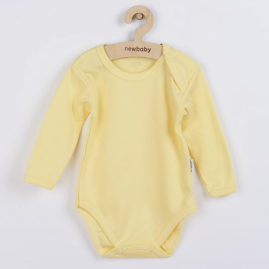 Baba hosszú ujjú body New Baby Pastel sárga