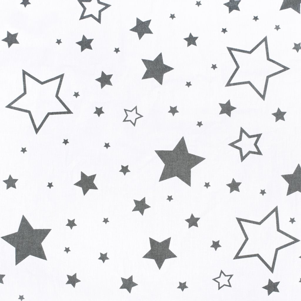 Univerzális szoptatós párna C alakú New Baby szürke csillagok