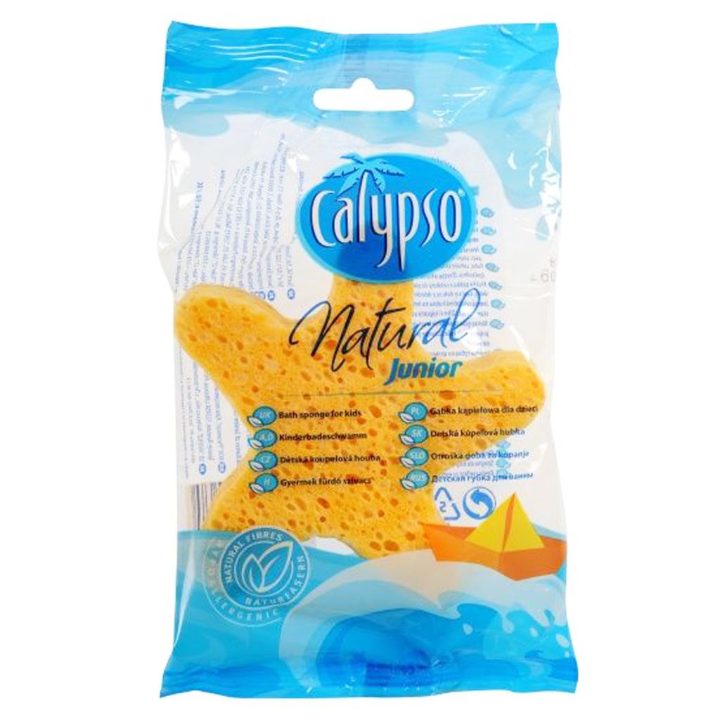 Fürdető szivacs Junior Natural Calypso sárga