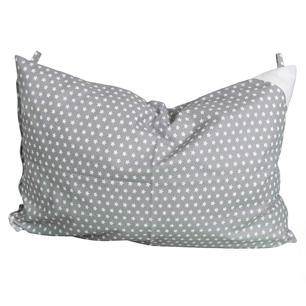 Párnahuzat szürke csillagos- 60x40 cm