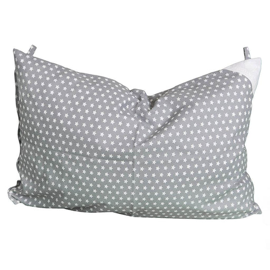 Párnahuzat szürke csillagos- 60x40 cm