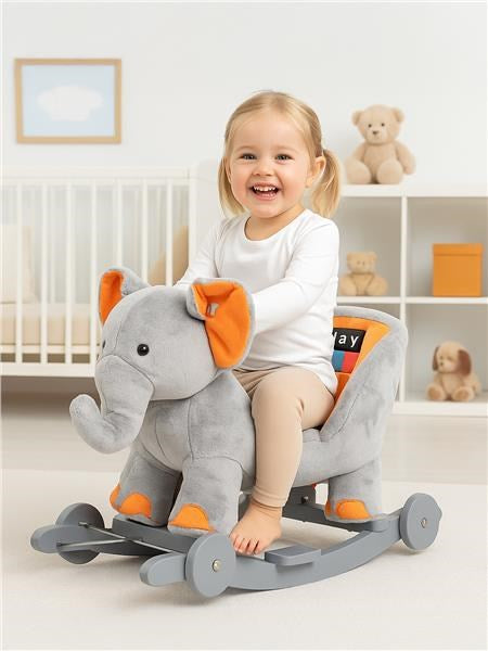 Hintajáték dallammal és kerekekkel PlayTo elefánt