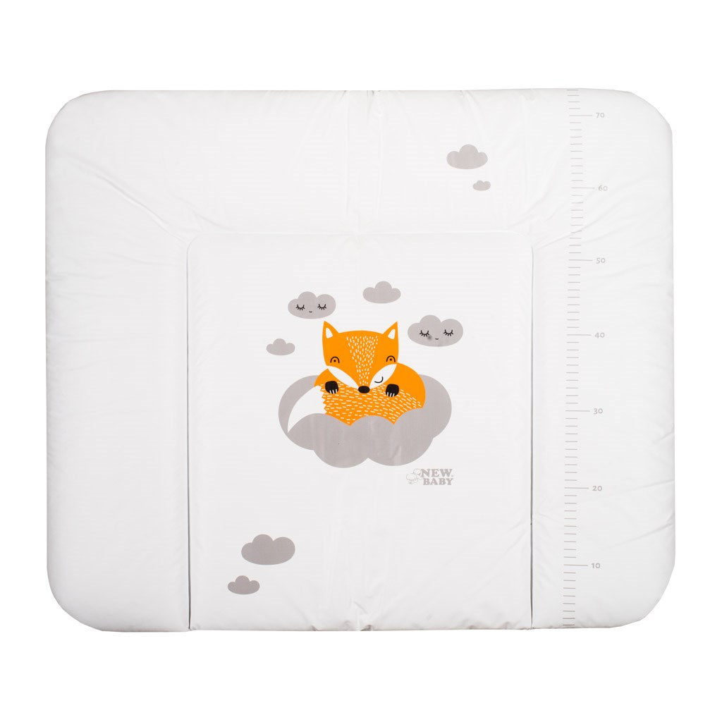 Pelenkázó lap puha New Baby Róka fehér 85x70 cm