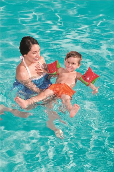 Gyermek felfújható karúszók Bestway 23cm x 15cm piros