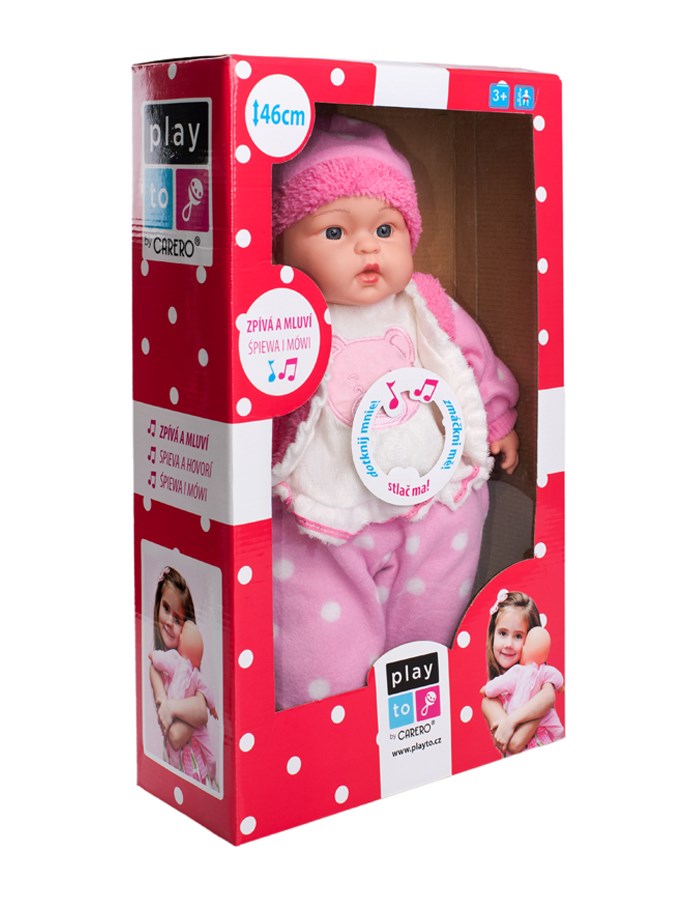 Magyarul beszélő és éneklő baba PlayTo Ani 46 cm