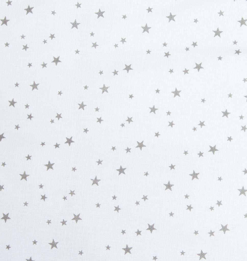 3-részes ágyneműhuzat New Baby 90/120 cm fehér szürke csillagok