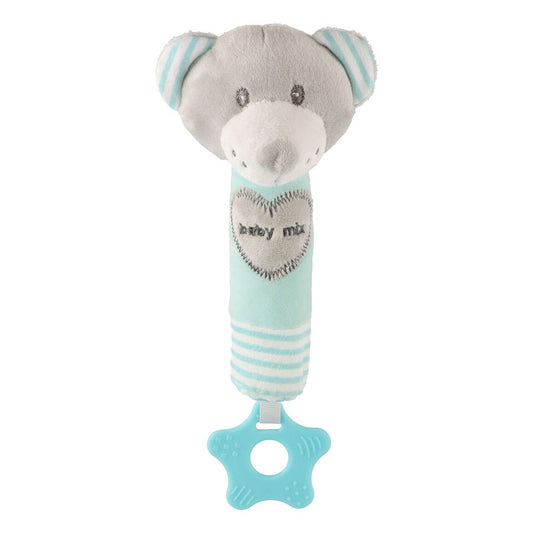 Sípolós plüss játék rágókával Baby Mix máci menta