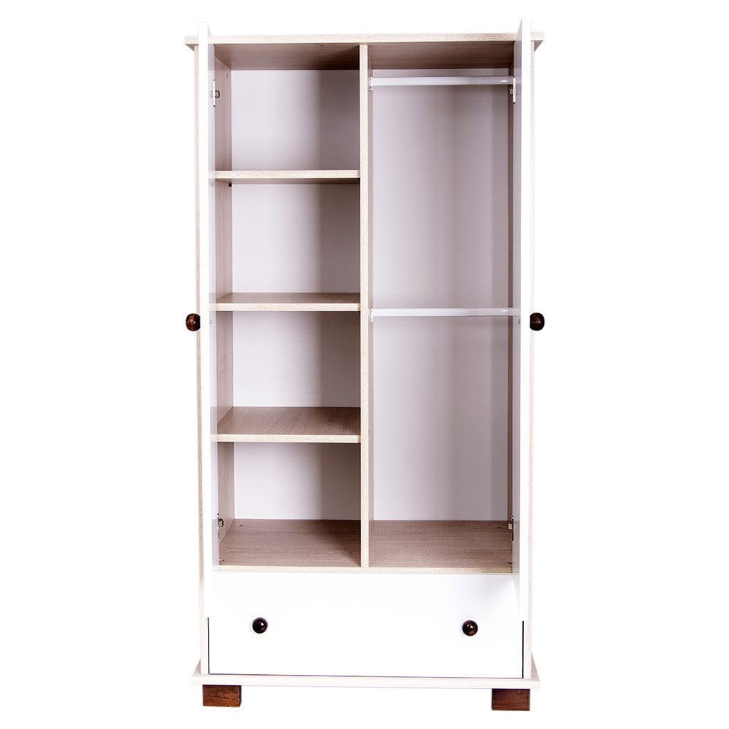 Gyermek szekrény Drewex zsiráf természetes