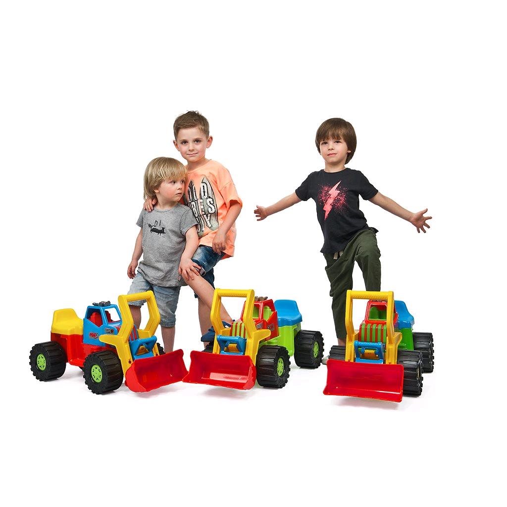 Gyerek kotró és rakodó jármű BAYO 74 cm kék