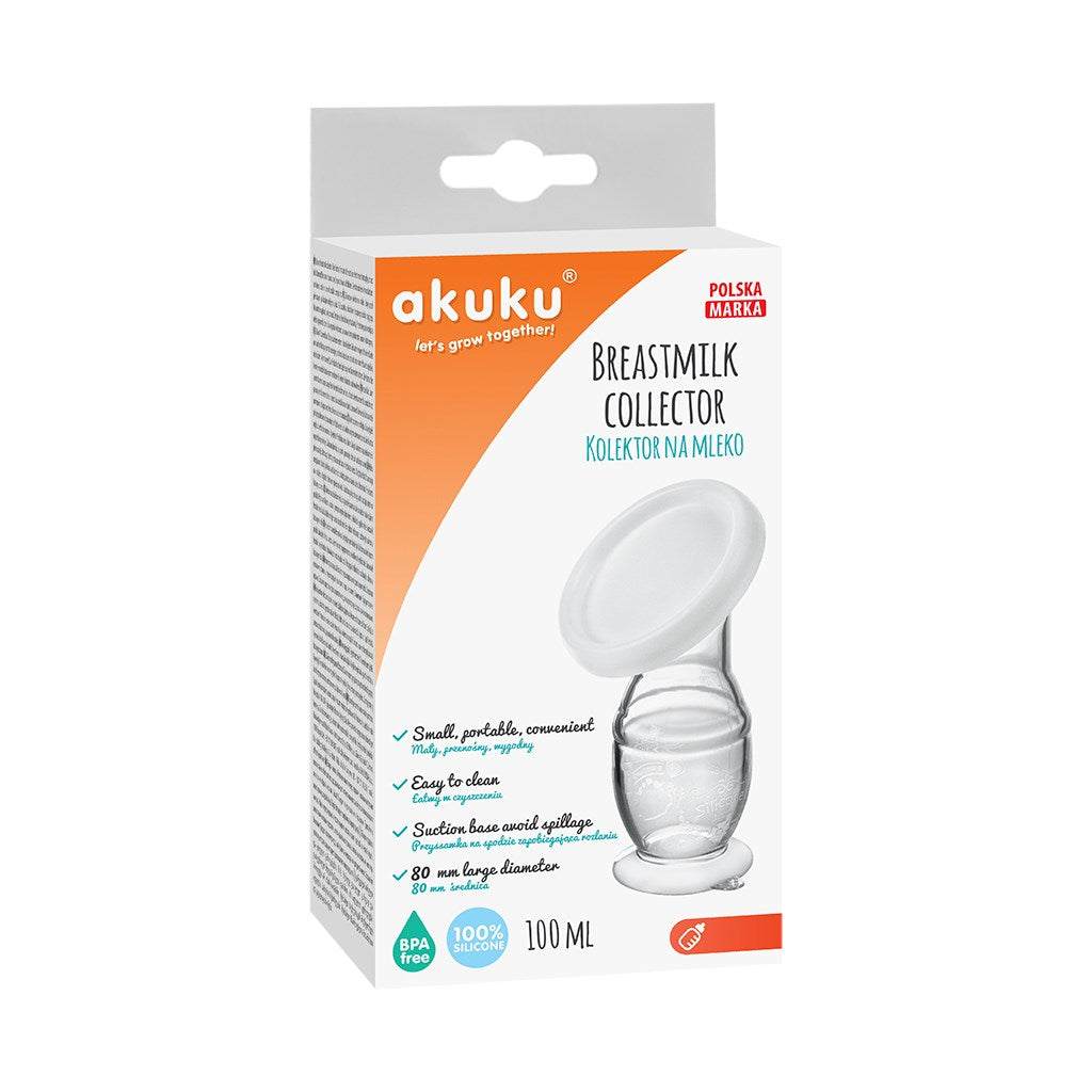 Akuku 100ml szilikon kézi mellszívó gyűjtőedénnyel