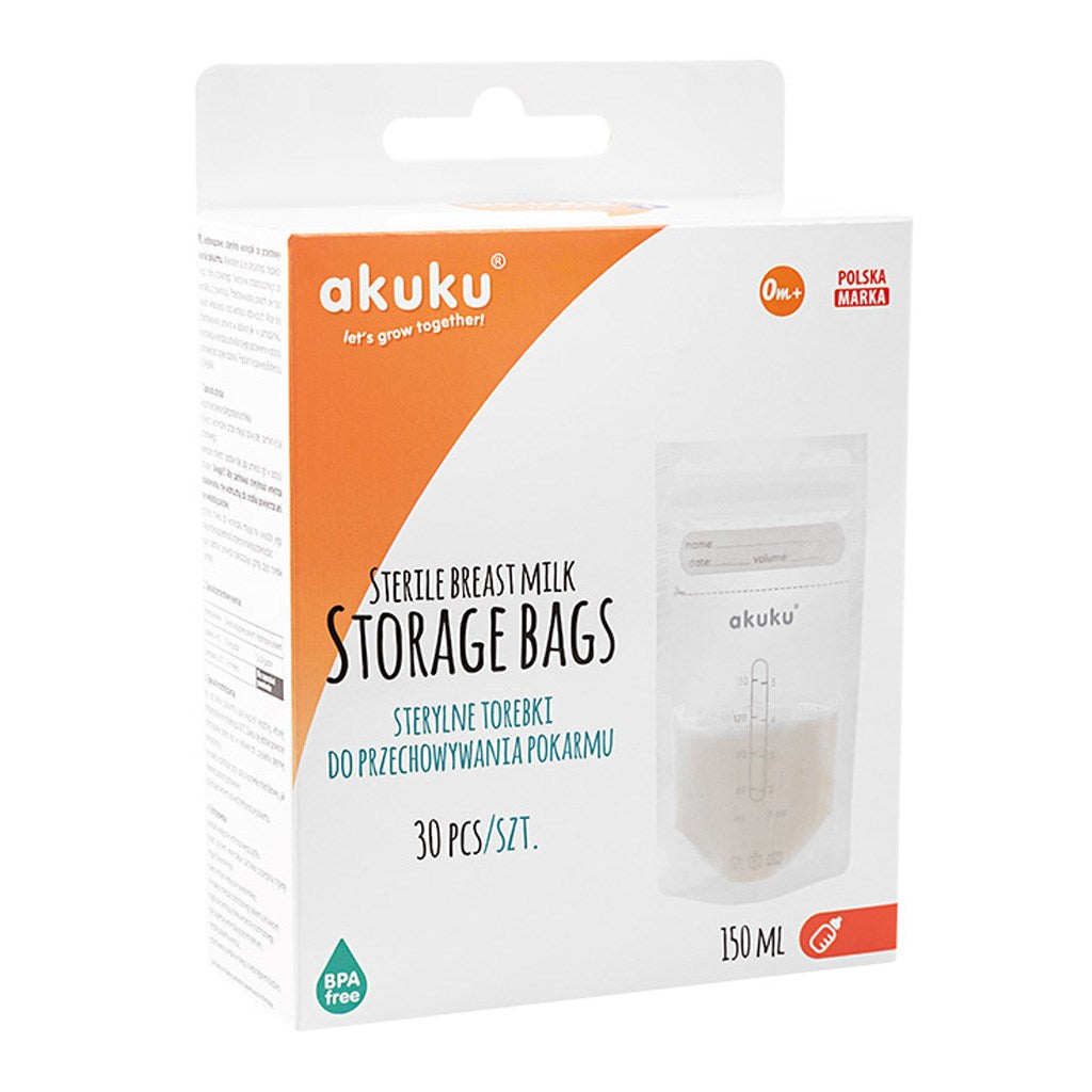 Tej- és ételtároló Akuku 150 ml-es 30 db-os steril tasak