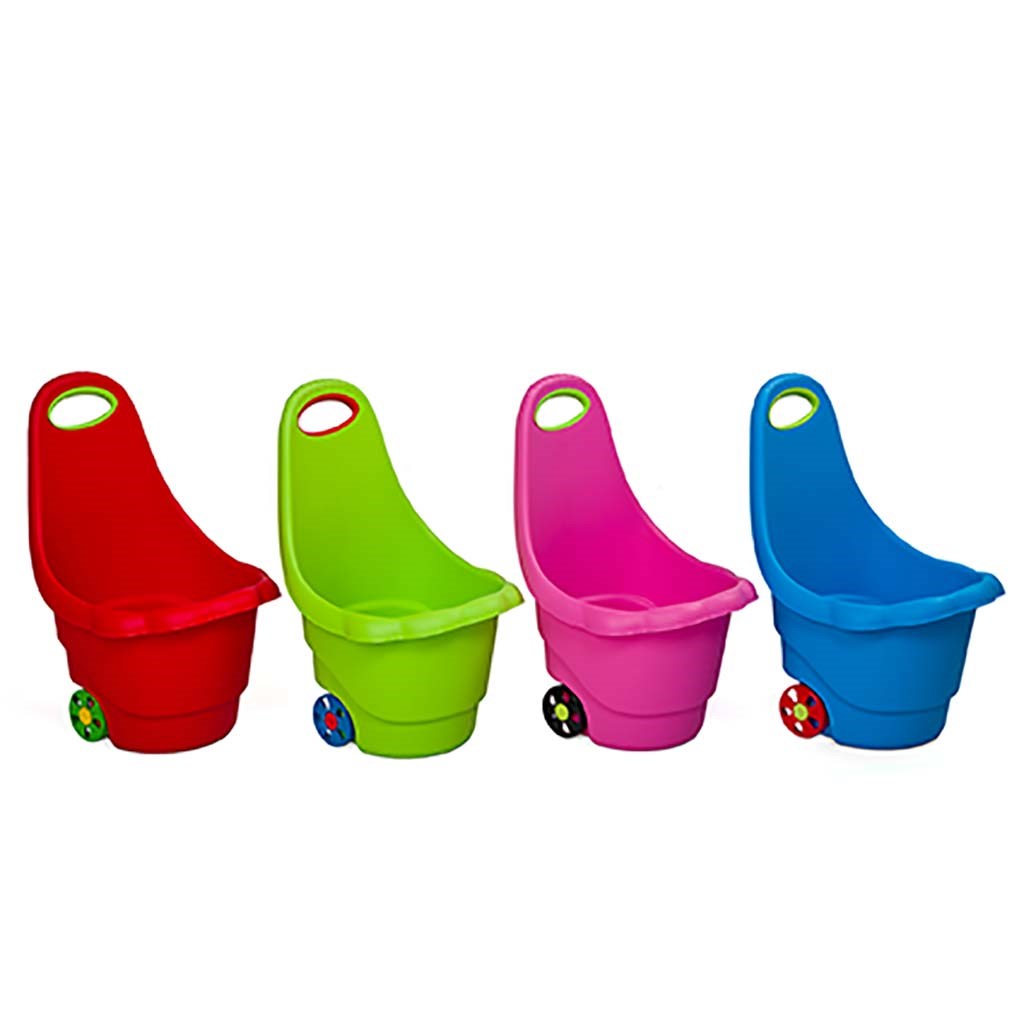 Gyerek többfunkciós húzós kocsi BAYO százszorszép 60 cm rózsaszín