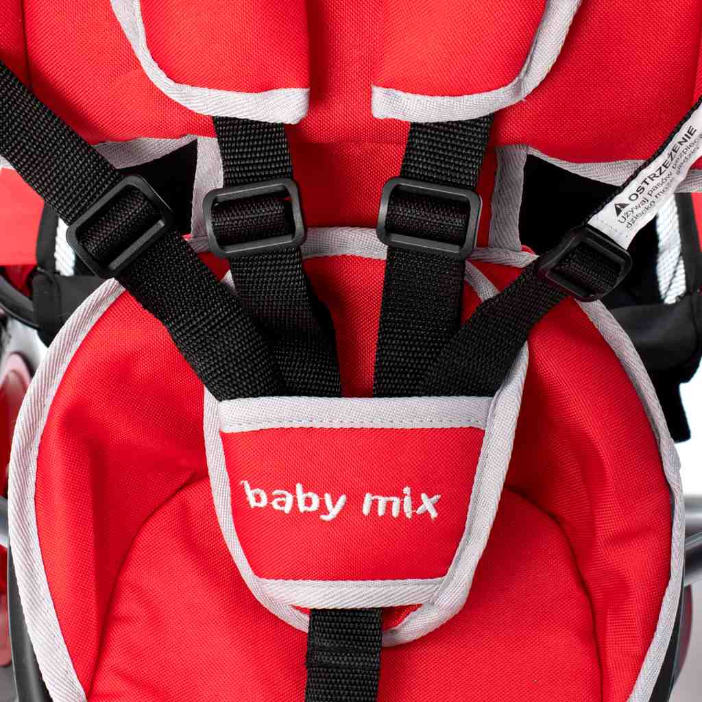 Gyerek háromkerekű bicikli  Baby Mix Lux Trike piros