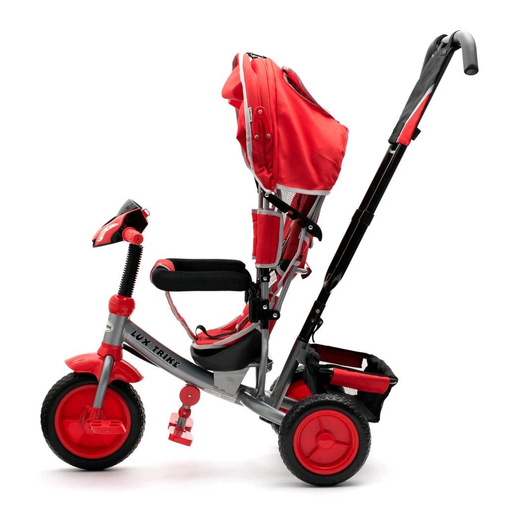 Gyerek háromkerekű bicikli  Baby Mix Lux Trike sötét szürke