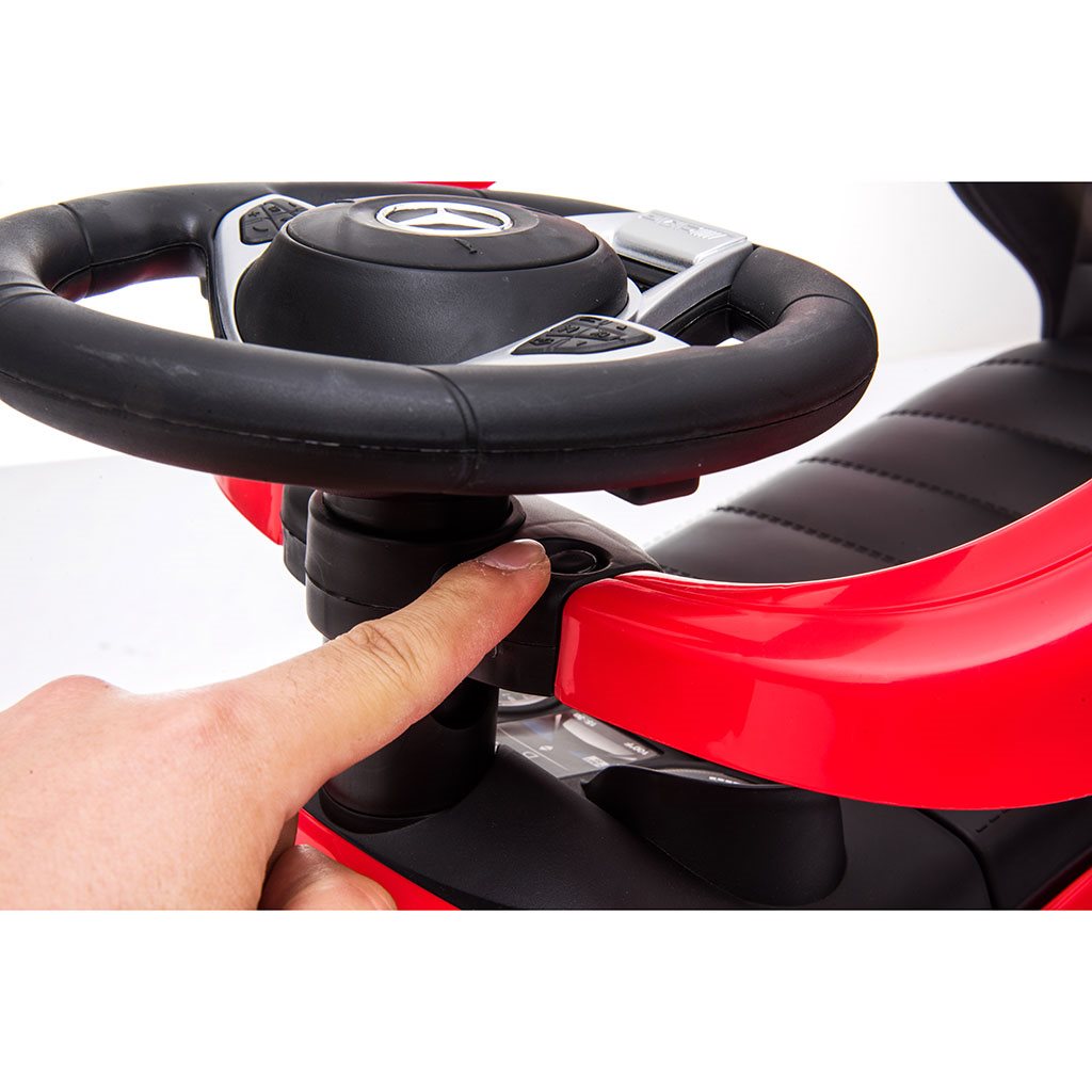 Bébitaxi tolókarral Mercedes Benz AMG C63 Coupe Baby Mix kék