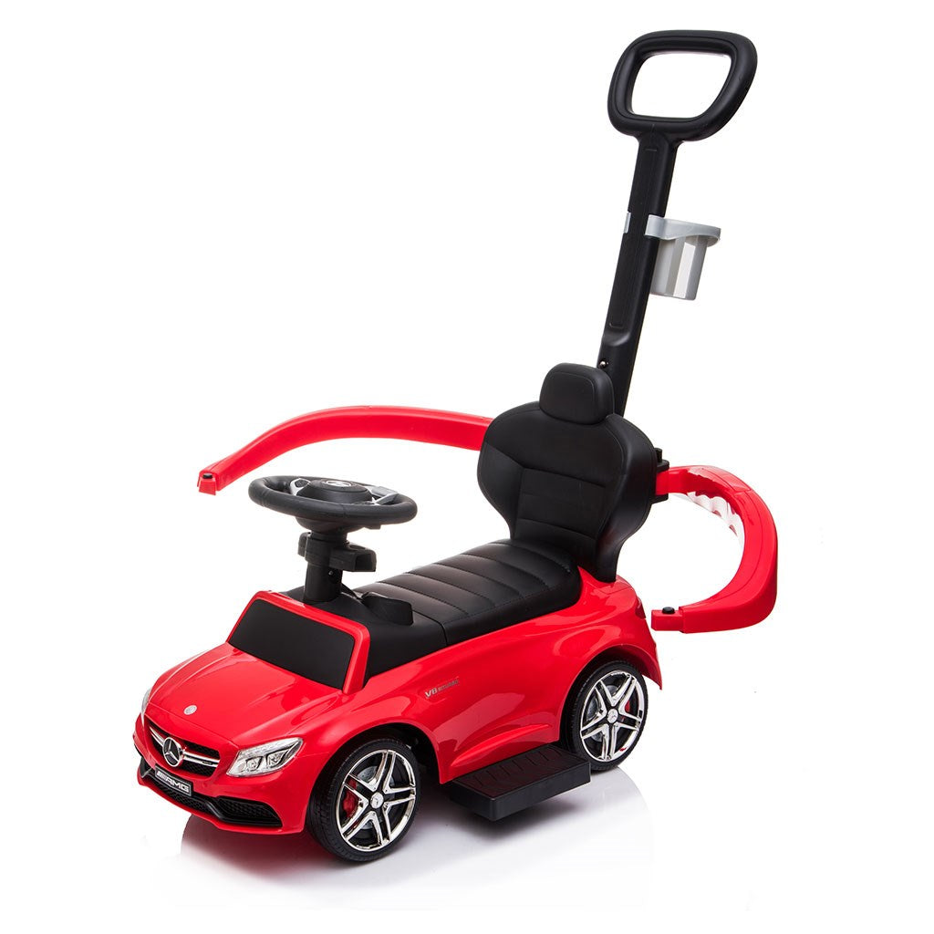 Bébitaxi tolókarral Mercedes Benz AMG C63 Coupe Baby Mix kék