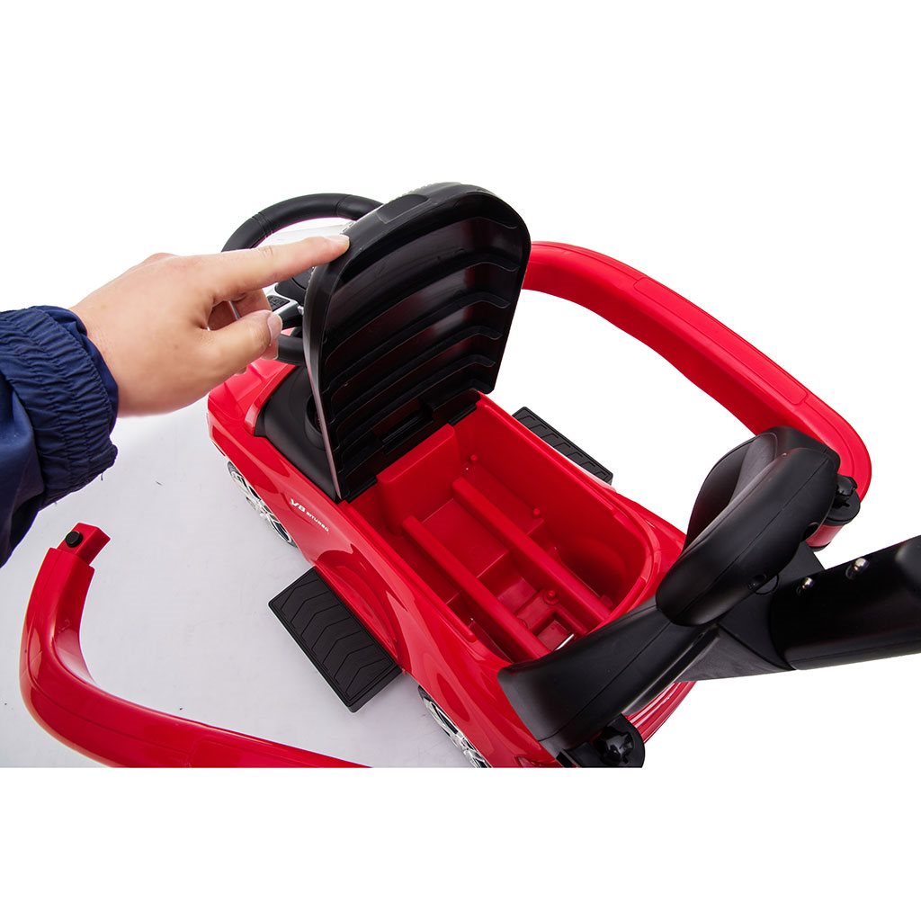 Bébitaxi tolókarral Mercedes Benz AMG C63 Coupe Baby Mix kék