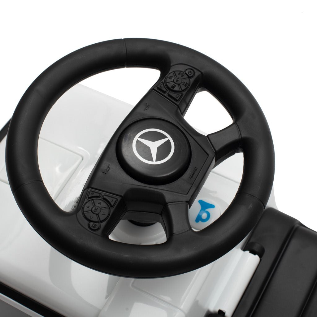 Zenélő bébitaxi Mercedes Baby Mix KAMION fehér