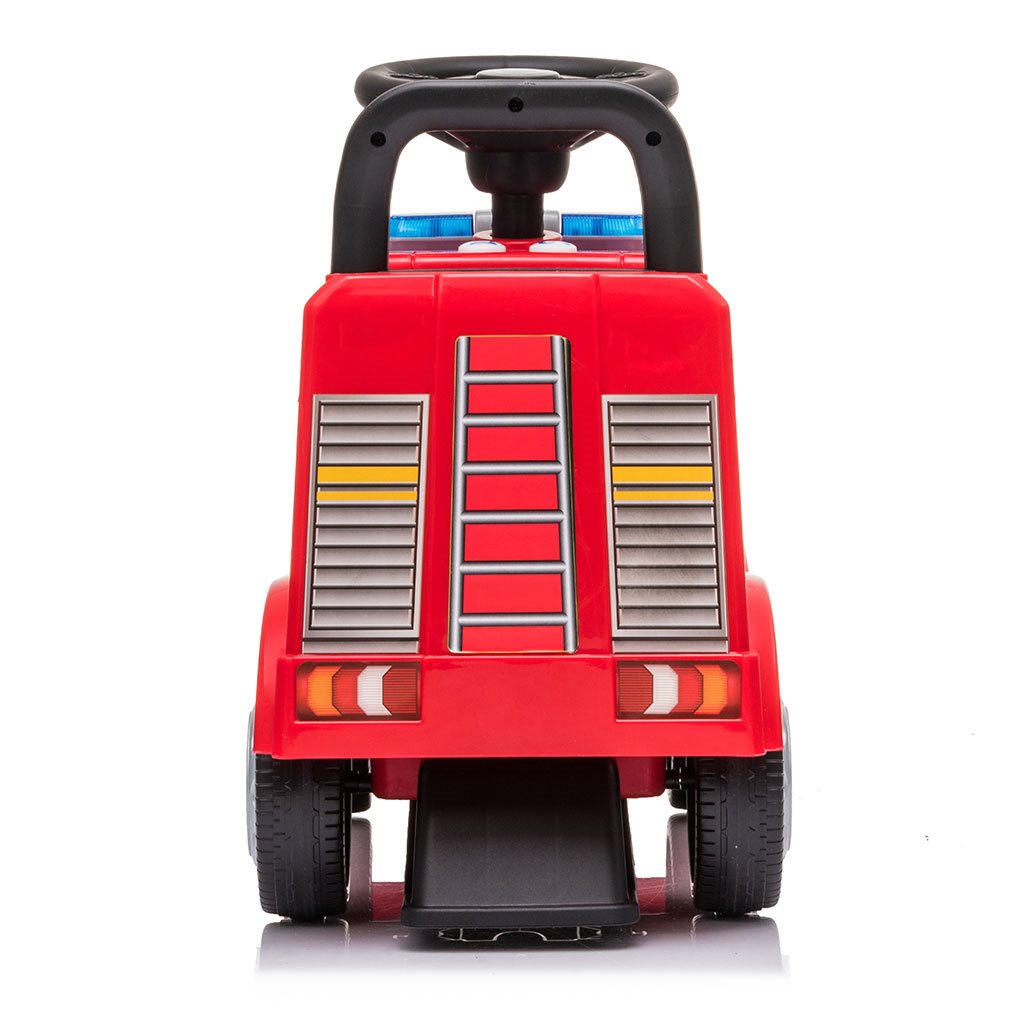 Zenélő bébitaxi Mercedes Baby Mix TŰZOLTÓAUTÓ piros