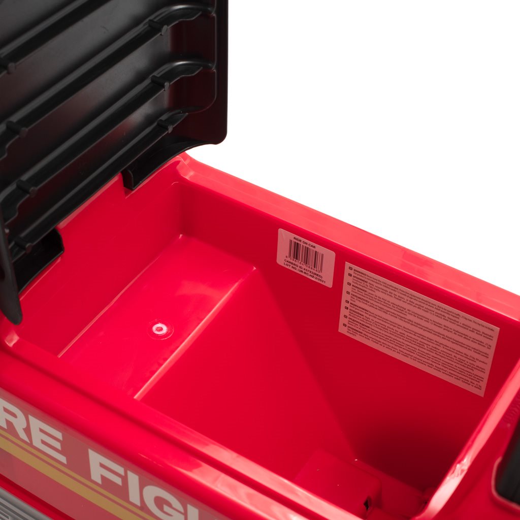 Zenélő bébitaxi Mercedes Baby Mix TŰZOLTÓAUTÓ piros