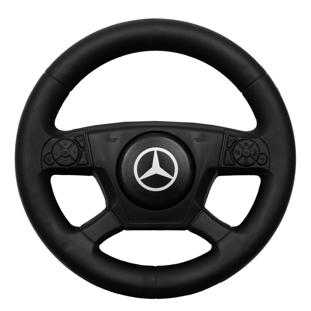 Zenélő bébitaxi Mercedes Baby Mix TŰZOLTÓAUTÓ piros