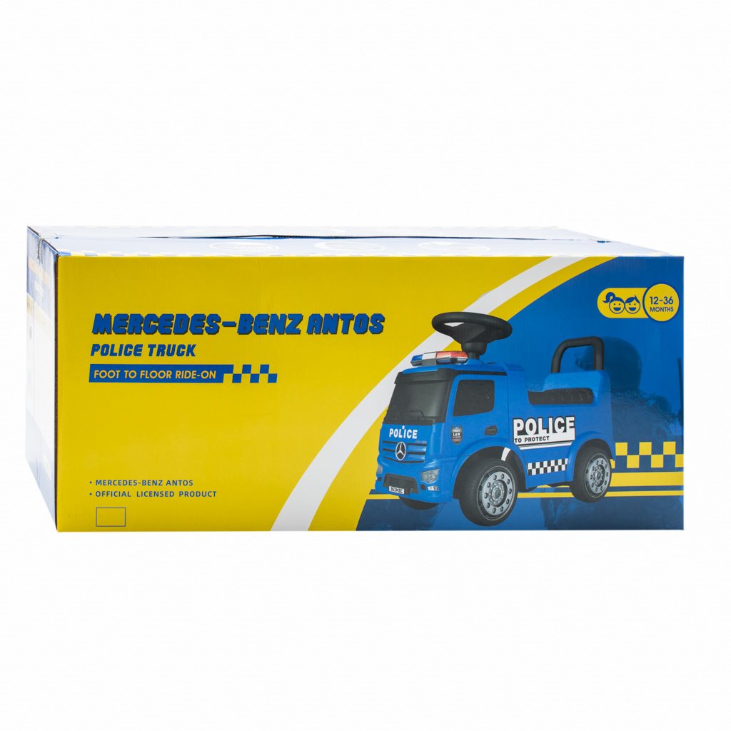 Zenélő bébitaxi Mercedes Baby Mix RENDŐRSÉG kék