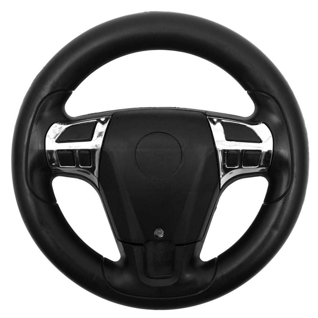 Zenélő bébitaxi vezetőrúddal Baby Mix RACER fekete