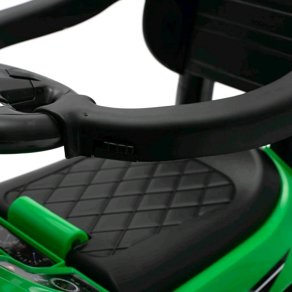 Zenélő bébitaxi vezetőrúddal Baby Mix RACER fehér