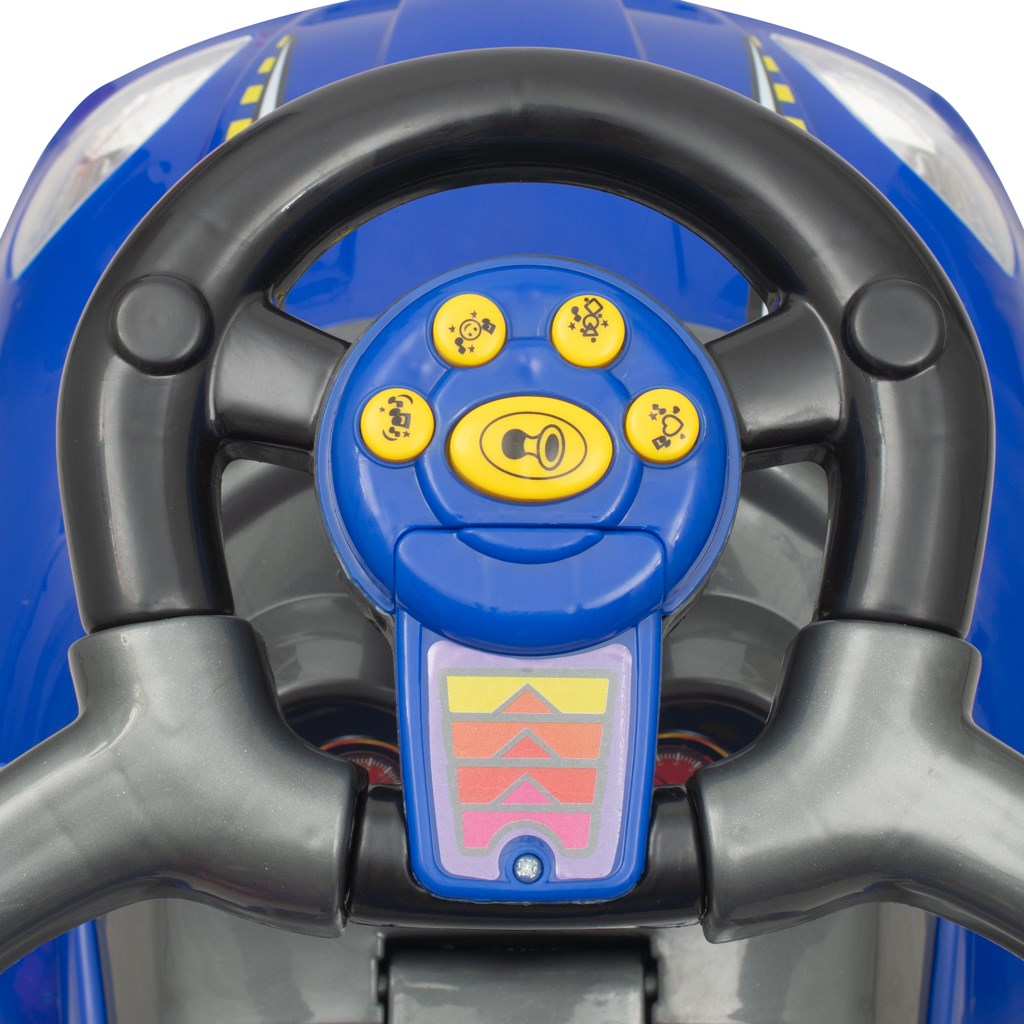 Bébitaxi tolókarral 3az1-ben Baby Mix Mega Car kék