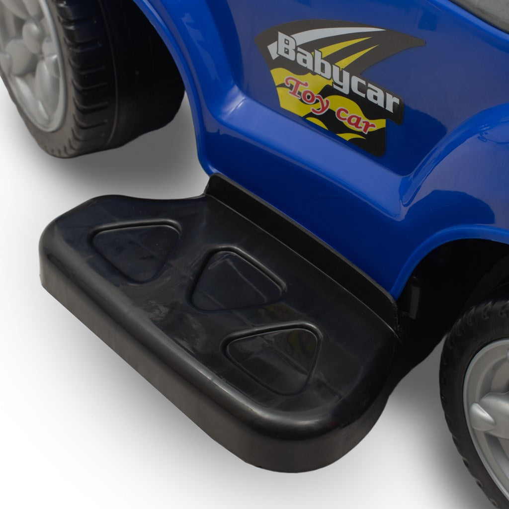 Bébitaxi tolókarral 3az1-ben Baby Mix Mega Car kék