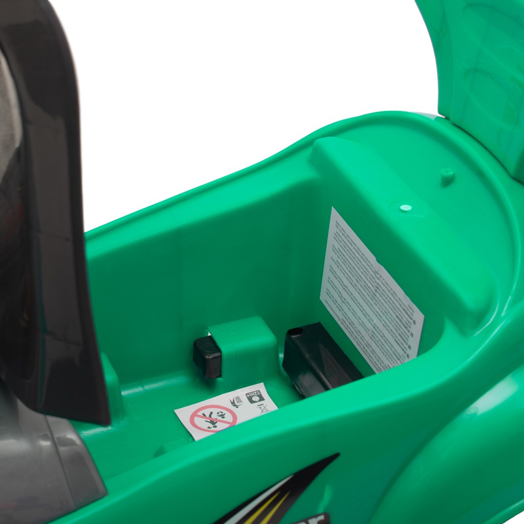 Bébitaxi tolókarral 3az1-ben Baby Mix Mega Car zöld