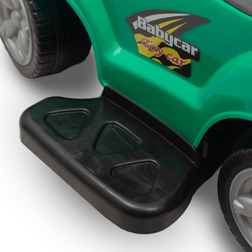 Bébitaxi tolókarral 3az1-ben Baby Mix Mega Car zöld