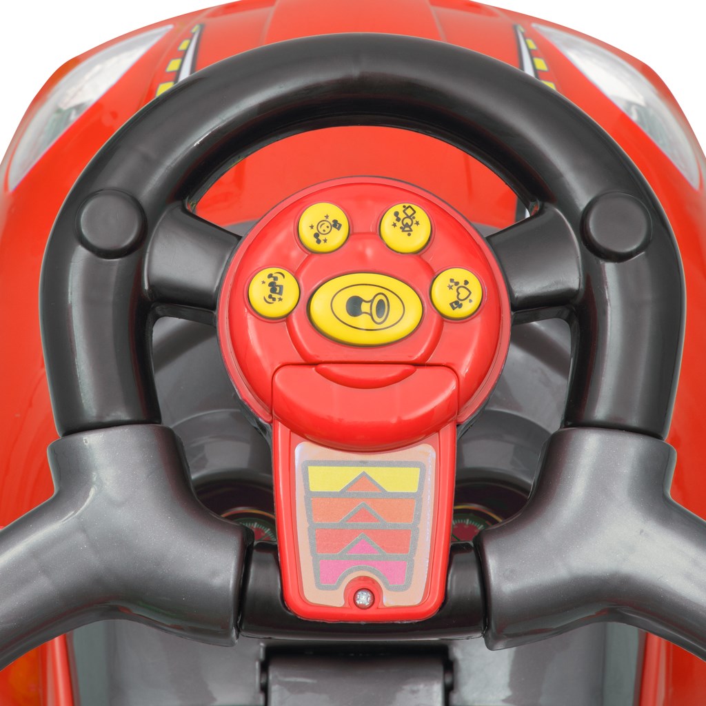 Bébitaxi tolókarral 3az1-ben Baby Mix Mega Car piros