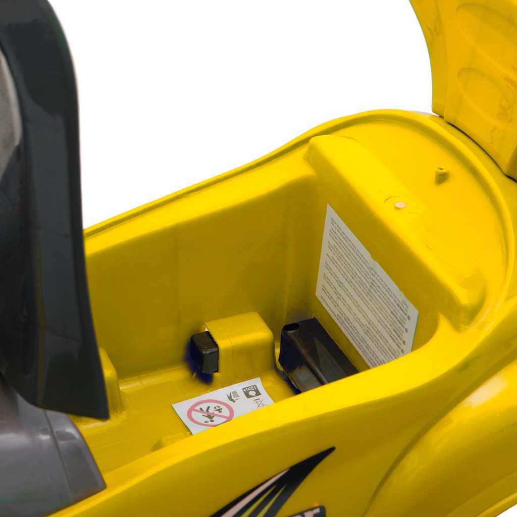 Bébitaxi tolókarral 3az1-ben Baby Mix Mega Car sárga