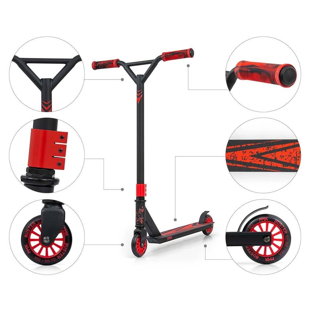 Gyerek freestyle roller Milly Mally BUSTER piros