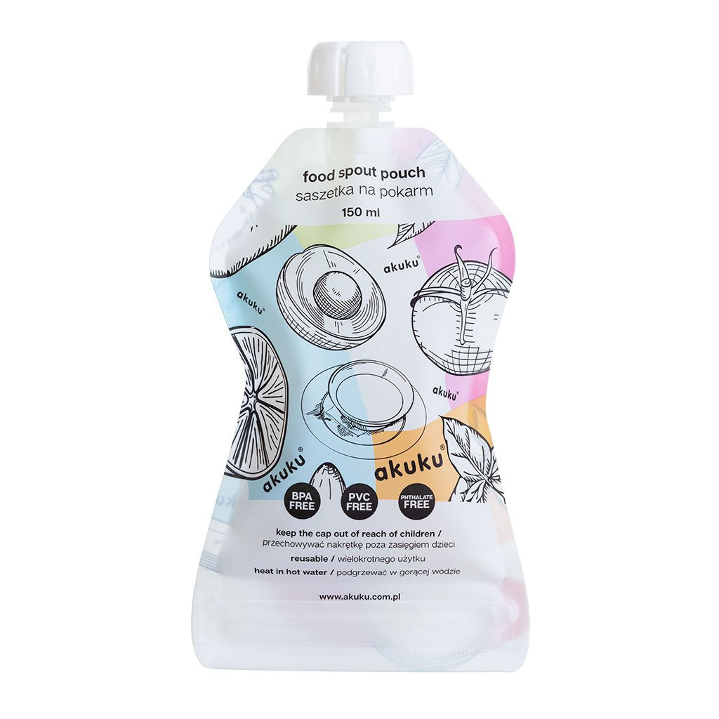 Akuku újrahasználható ételtároló tasakok 150 ml 5 db