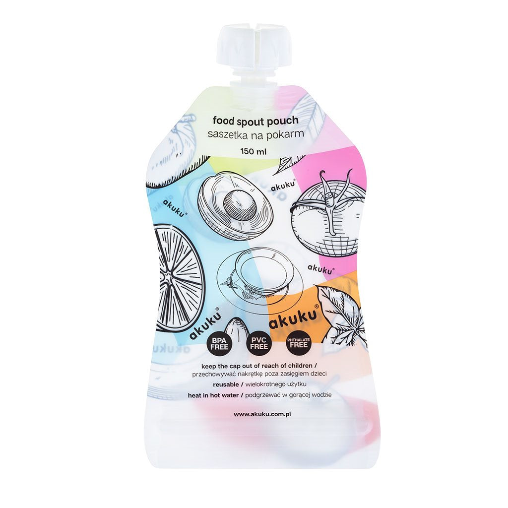 Akuku újrahasználható ételtároló tasakok 150 ml 5 db