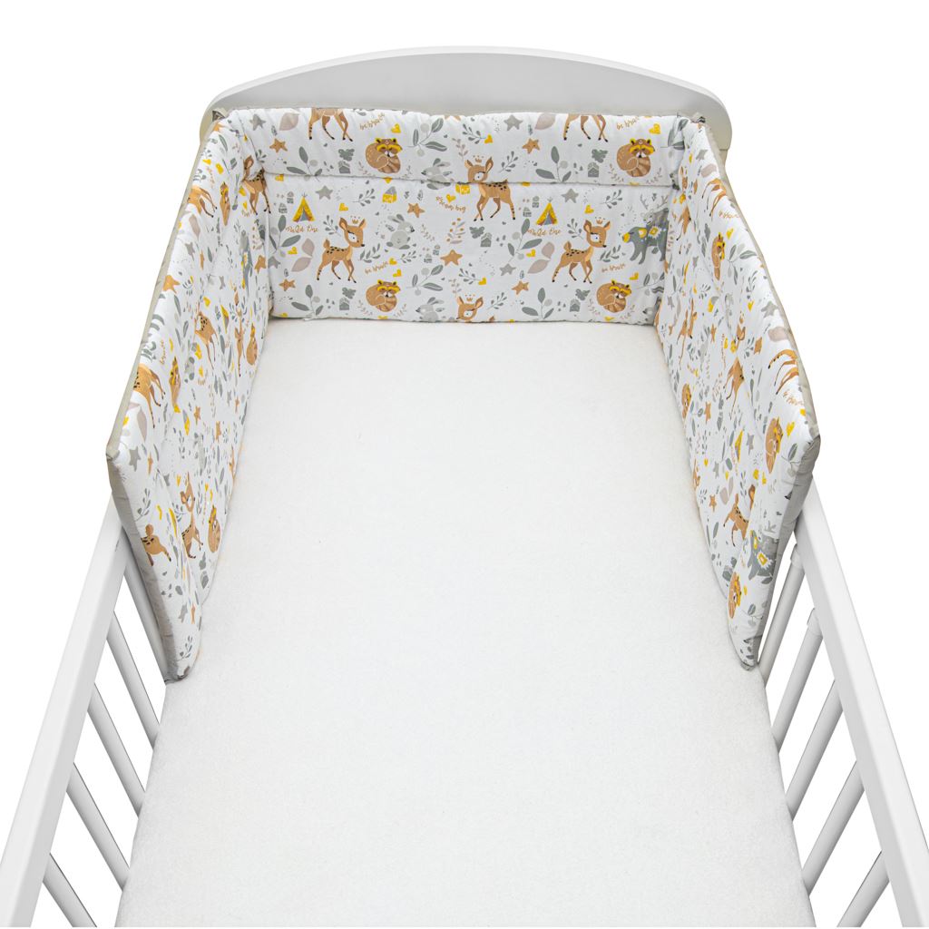 3-részes ágyneműhuzat New Baby 90/120 cm őzike szürke