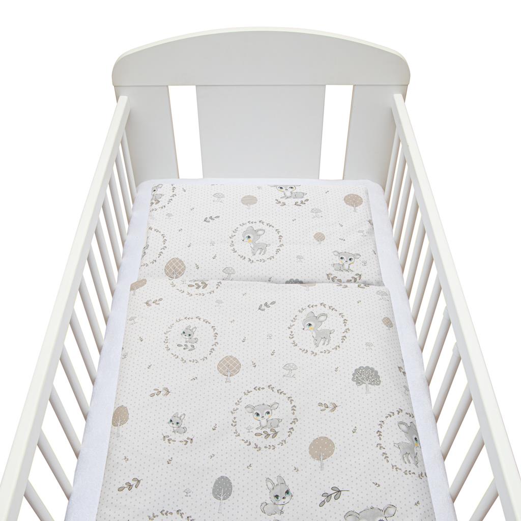 2-részes ágyneműhuzat New Baby 90/120 cm őz szürke