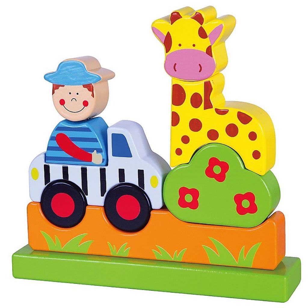 Viga mágneses fa puzzle 3D kockák Hiba Állatkert