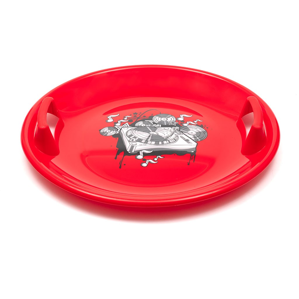 Tányér hócsúszka Baby Mix 60 cm MUSIC piros