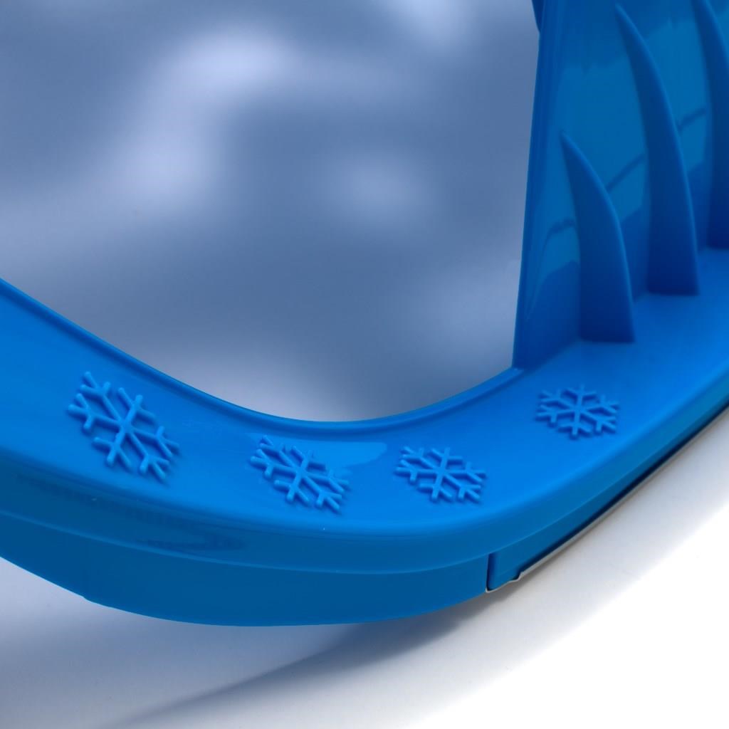 Műanyag szánkó háttámlával Baby Mix SNOW STAR zöld