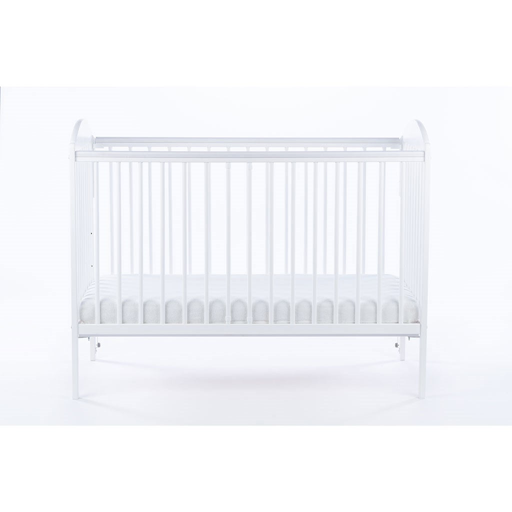 Gyermek kiságy Drewex LULAYA leengedhető oldalráccsal fehér