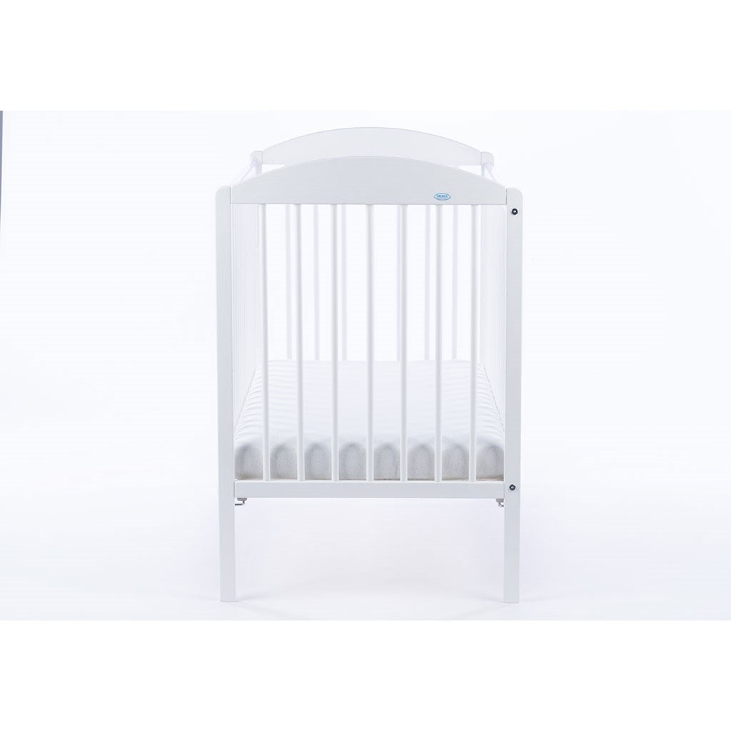 Gyermek kiságy Drewex LULAYA leengedhető oldalráccsal fehér