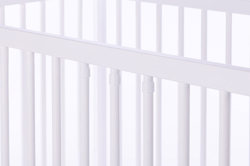 Gyermek kiságy Drewex LULAYA leengedhető oldalráccsal fehér